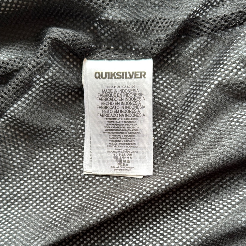 Quiksilver Men's Windbreaker Black Jacket Large - Picture 5 of 7